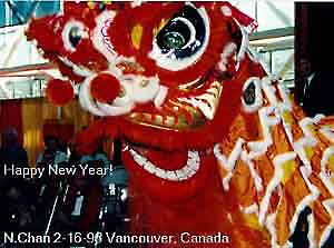 Chinese Lion Dance celebrating this New Year of the Rat
